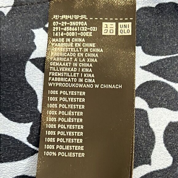 NWT UNIQLO Printed V-Neck Sleeveless Mini Dress Large - Picture 11 of 12